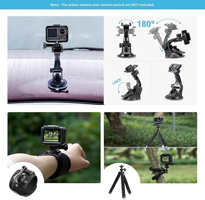 AKASO 42 in 1 Action Camera Accessories Kit for EK7000/EK7000 Pro/Brave 4/Brave 4 pro/Brave 7 LE/Brave 7/Brave 8/V50X/V50 Pro/V50 Elite/GoPro Hero 13 12 11 10 9