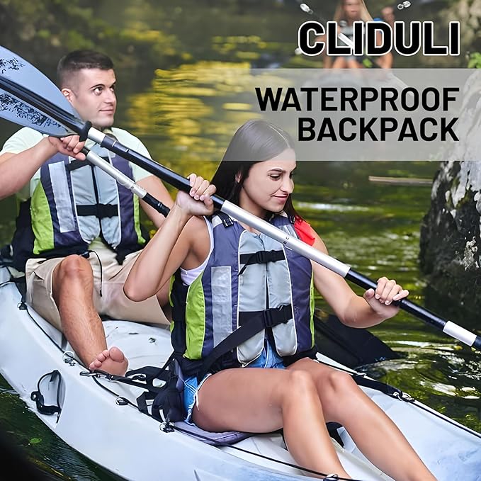 Waterproof Dry Bag,Roll Top Orange Small Waterproof Backpack 2L/5L/10L/20L/30L/40L Floating Lightweight Bags for Kayaking, Boating, Fishing, Swimming Camping with Waterproof Phone Case