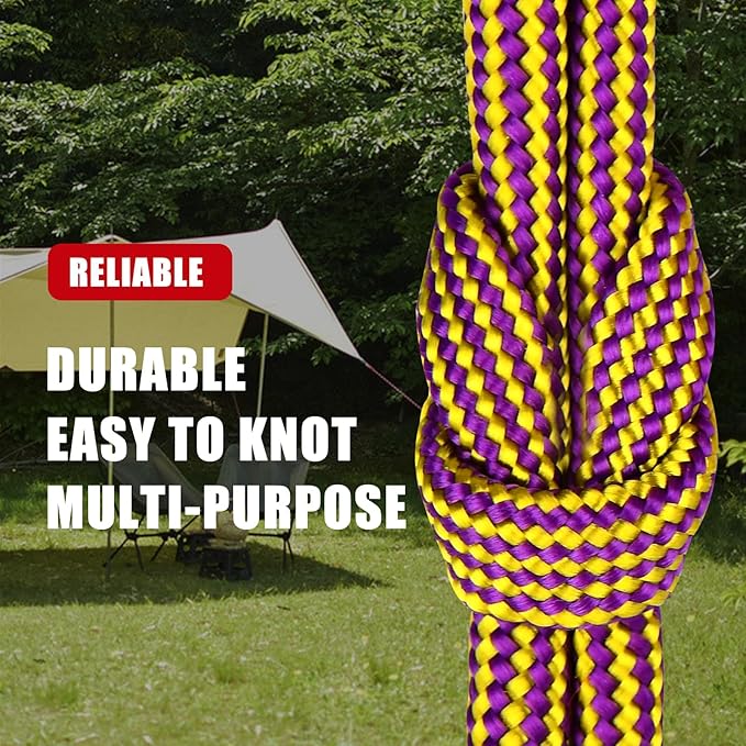 WEREWOLVES 650lb Paracord/Parachute Cord - 9 Strand Paracord Rope - 100', 200' Spools of Parachute Cord, Type III Paracord for Camping, Survival