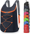 20L Hiking-Daypack Lightweight Foldable Travel Packable Backpack for Camping Cycling Outdoor, Navy Blue