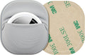 2 Pack for Airtag & Moto Tag Sticker Adhesive Mount, for Apple AirTags 1st & 2nd Generation Fabric Holder Case with 3M Adhesive Stick on Wallet/TV Remote/Car/Luggage Bags/Drones, Lightweight, Grey