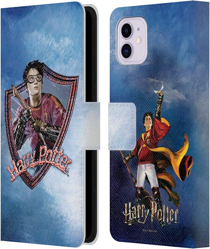 Head Case Designs Officially Licensed Harry Potter Quidditch 2 Prisoner of Azkaban II Leather Wallet Case Compatible with Apple iPhone 11