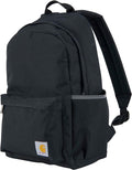Carhartt 21L Classic Laptop Backpack, Water-Resistant Pack W/ 15" Laptop Sleeve and Organizational Compartments, Black