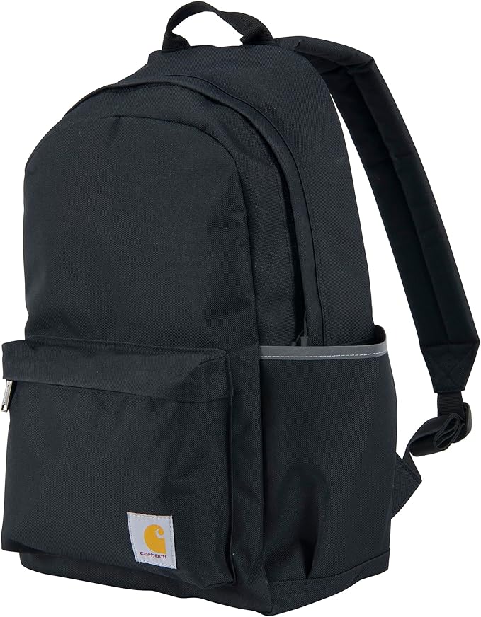 Carhartt 21L Classic Laptop Backpack, Water-Resistant Pack W/ 15" Laptop Sleeve and Organizational Compartments, Black