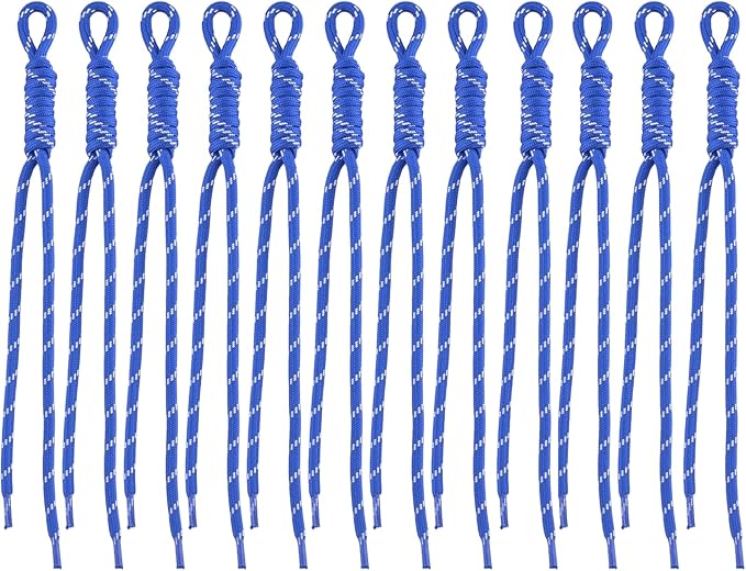 Paracord Keychain Paracord Bag Charm 12pcs Braided Nylon Rope Keychain Cord for Bag Purse Backpack Handbag