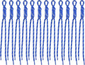 Paracord Keychain Paracord Bag Charm 12pcs Braided Nylon Rope Keychain Cord for Bag Purse Backpack Handbag