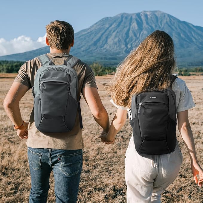 G4Free Small Hiking Backpack 20L Lightweight Foldable Packable Travel Daypack with Thickened Back Panel for Men Women (Grey)