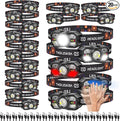 KunHe 20 Pack led Rechargeable Headlamp Flashlight Headlight Motion Sensor 10 Mode for Outdoor Camping Gear Hiking Fishing Running Cycling Headlight Emergency Lights for Home