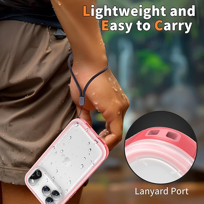 Cozycase TOP Military Protective IP68 Waterproof Case for iPhone 17 Pro Heavy Duty 360 Shockproof Full Body with Screen Camera Protector Double Dustproof Hard Tough 17Pro Front Back Cover