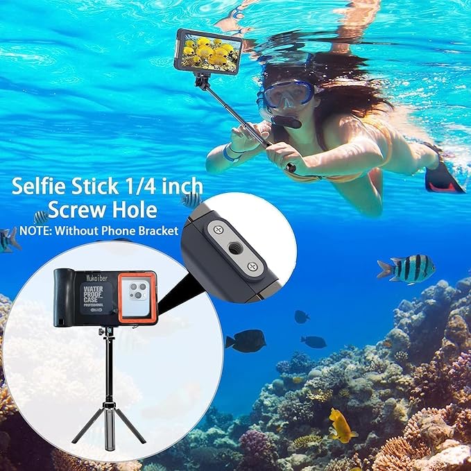 Underwater Phone Case for Snorkeling, [50ft/15M] Professional Deep Diving Waterproof Phone Case for iPhone 17-7 Pro/Pro Max/Plus/Mini, 16/17E, SE 2/3, Galaxy S10-S25 Plus/Ultra, A21-A56 [Classic]