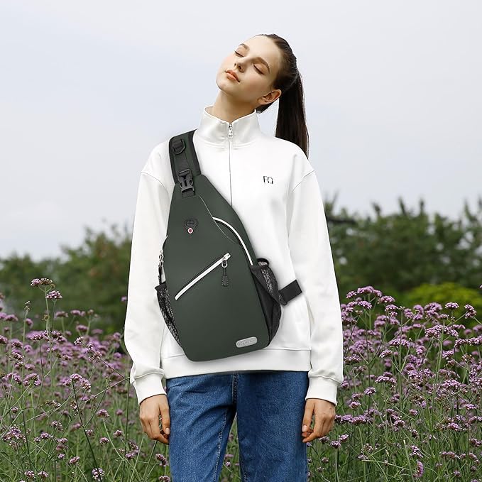 MOSISO Sling Backpack, Multipurpose Crossbody Shoulder Bag Travel Hiking Daypack