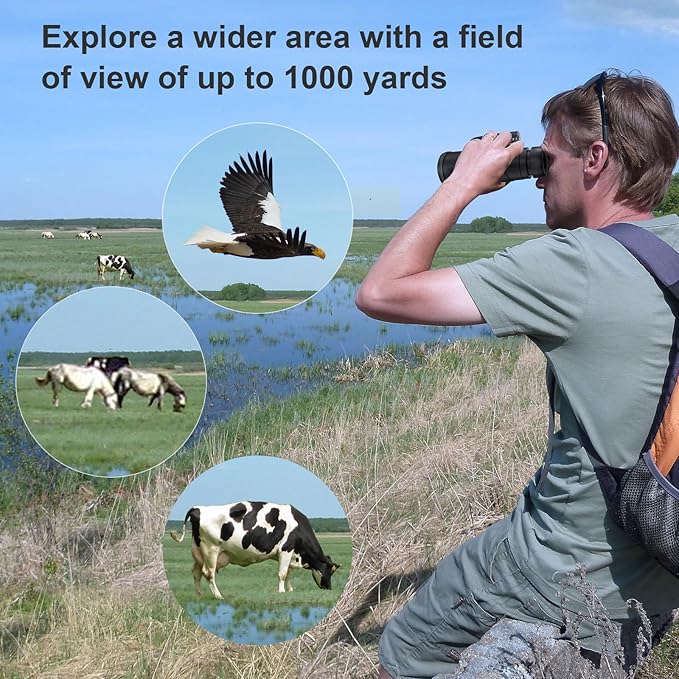 12x42 Monocular Telescope for Adults, High Powered HD Compact Monoculars Portable Handheld Telescope with BAK4 Prism & FMC Lens for Bird Watching Hiking Hunting Camping
