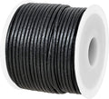 GENIQUE Real/Genuine Round Leather String Cord for Necklace, Bracelets, Jewelry, Kumihimo Braiding, DIY Projects (20 Metres) (1.5mm, Gunmetal Metallic)