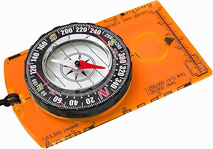 Trekker's Compass Crew Orienteering Compass, Pack of 2, Magnetic Navigation Set for Hiking, Camping, Backpacking, Scout Activities