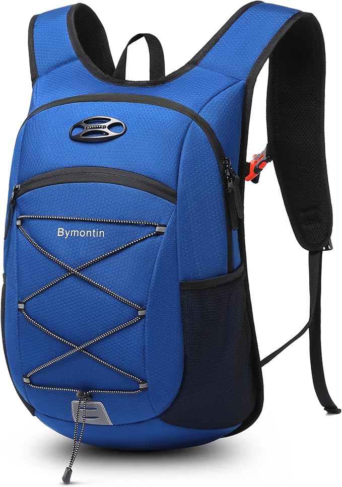 Ultra-Light Soft Daypack 15L/20L, Cushioned Breathable Back Panel Backpack, Lightweight Packable Travel Backpack (Blue, 20L)