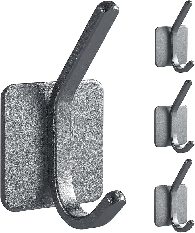 Paoli Heavy Duty Self Adhesive Hooks - Sturdy self Adhesive Hooks for Home, School and Office Easy to fit and Remove,with a Maximum Load Capacity of 30lb (4 PC).