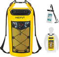 Piscifun Dry Bag, Waterproof Floating Backpack 10L/20L/30L/40L with Waterproof Phone Case for Boating, Kayaking, Fishing