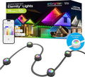 Enbrighten Vibe Eternity Permanent Outdoor Lights for House, 50ft, 36 RGBWIC LEDs, Close Spacing, 33lm, Color Changing, Christmas, Eave Lighting, Smart App, Works with Alexa, Google Home, 82730