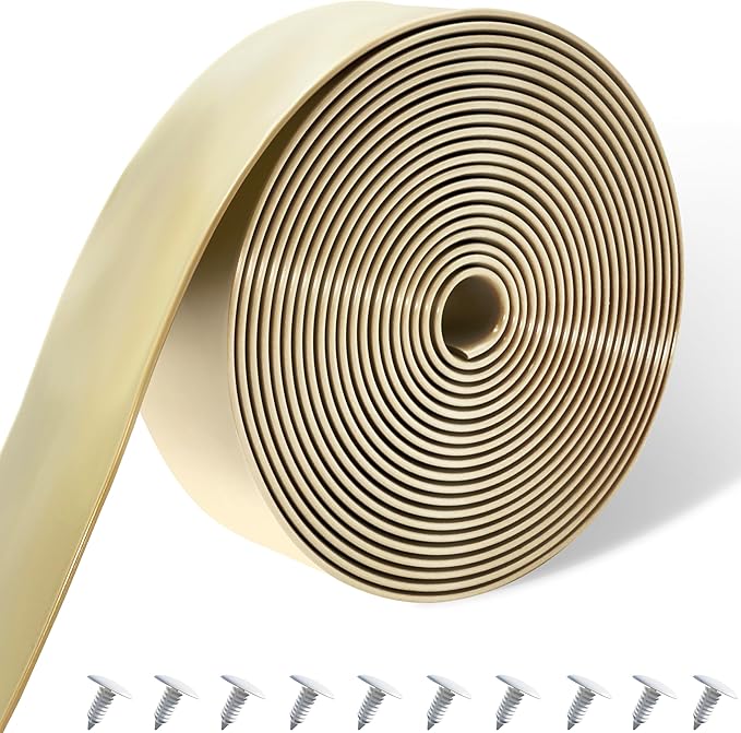 Vinyl Straps for Patio Chair Repair Kit 2'' Wide 10 Ft Long Replacement Straps + 10 Free Rivets for Outdoor Lawn Furniture Chaise Lounge Repair (Driftwood)