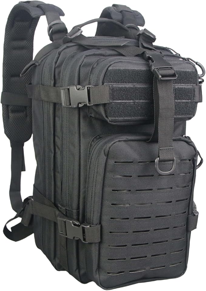Lightning X Stocked EMS/EMT Trauma & Bleeding First Aid Responder Medical Backpack + Kit + Pouches - Black