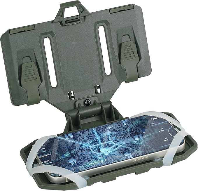 Tactical Molle Phone Holder for Plate Carrier Vest, Quick Release & Adjustable Phone Mount, Compatible with 4.7-6.7 inch Smart Phones, Durable Tactical Accessories for Outdoor Enthusiasts
