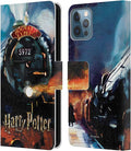 Head Case Designs Officially Licensed Harry Potter Hogwarts Express Prisoner of Azkaban II Leather Wallet Case Compatible with Apple iPhone 12 / iPhone 12 Pro