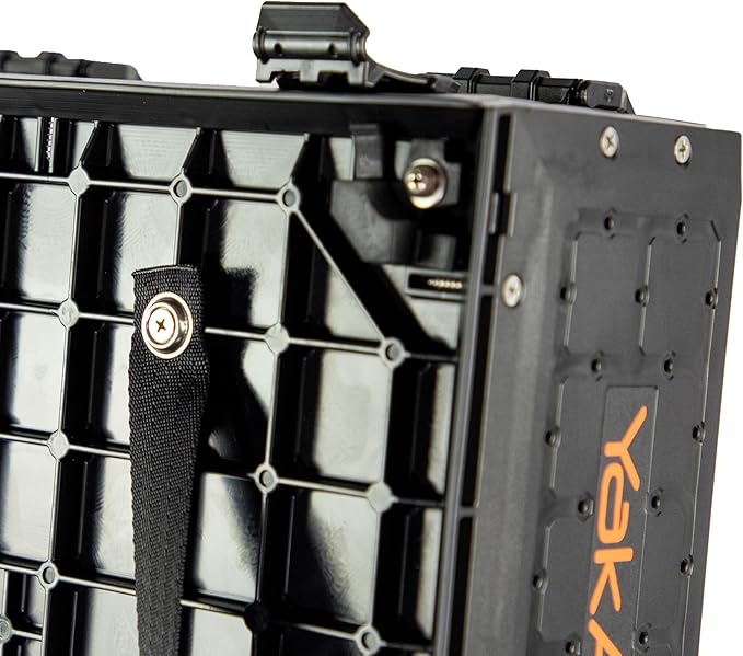YakAttack ShortStak Upgrade Kit for BlackPak Pro | 13" x 13" – Black | Stackable Kayak Crate Add-On with GridLoc Panels, Hinges & Latches | Not Standalone | Made in USA
