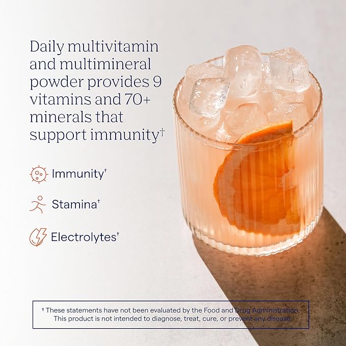 Trace Minerals Power Pak Plus Immunity - Hydration Support Supplement Aids Endurance - Mineral Absorption Supplement Aids Immune Health & Muscle Recovery - Grapefruit, 30 Packets