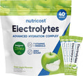 Nutricost Electrolytes Complex, Green Apple Flavored, 40 Stickpacks - Advanced Hydration Complex