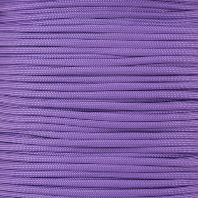 Paracord Planet Solid Color 550lb Paracord – 7 Strand Type III Nylon Cord for Indoor and Outdoor Tasks – Purple (50 ft)