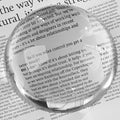 6X Crystal Dome Magnifier Paperweight, 4 Inch Large Dome Reading Magnifying Glass with Gift Box, Desktop Paperweight Magnifier for Books, Maps, Documents, Crafts & Seniors (4 Inch)