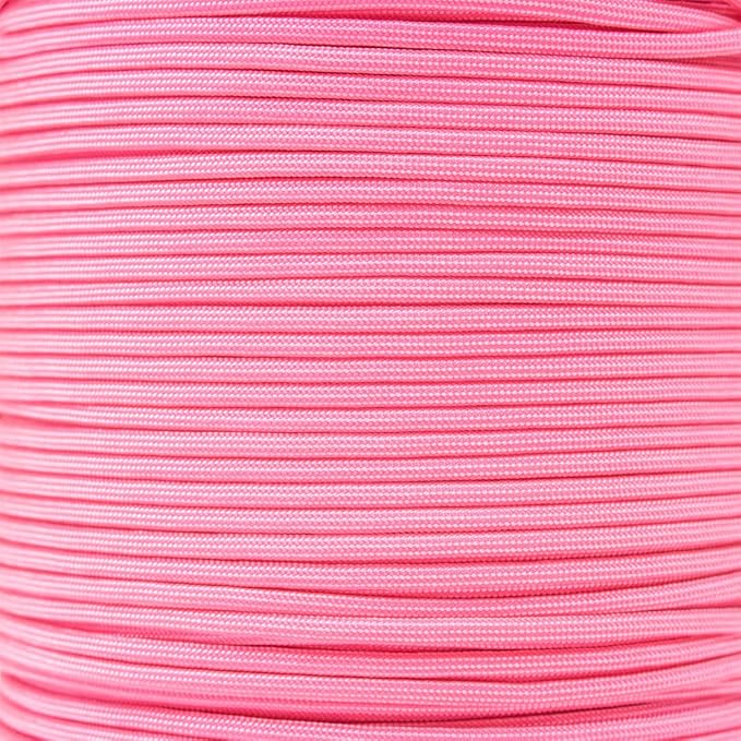 Paracord Planet Solid Color 550lb Paracord – 7 Strand Type III Nylon Cord for Indoor and Outdoor Tasks – Candy (50 ft)