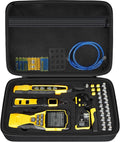 Case Compatible with Klein Tools VDV501-851 VDV500-123 VDV226-110 VDV427-300. Storage Carrying Travel Holder for Cable Tester for Scout Pro 3/ Tracer Probe/Wire Stripper and Accessories- All Black
