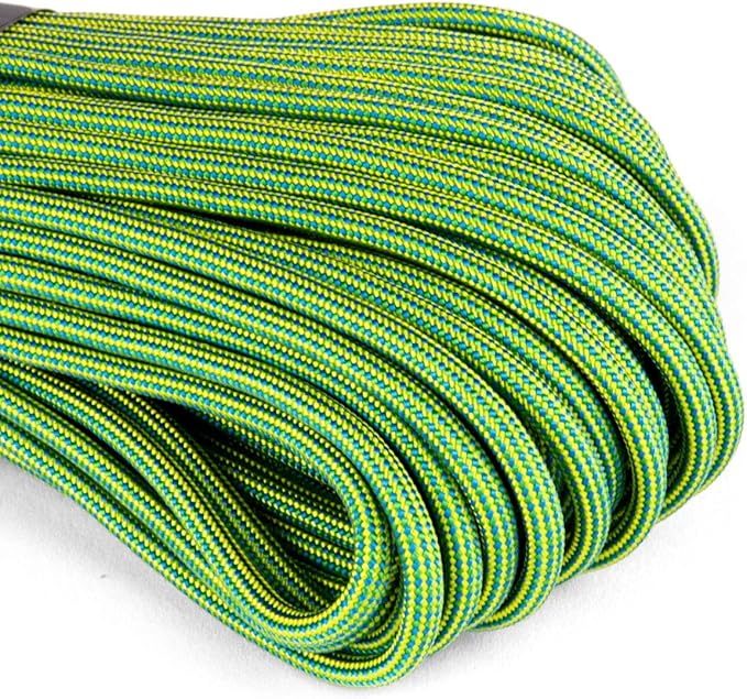 Atwood Rope MFG Color Changing 550 Paracord 100 Feet 7-Strand Core Nylon Parachute Cord Outside Survival Gear Made in USA | Lanyards, Bracelets, Handle Wraps, Keychain