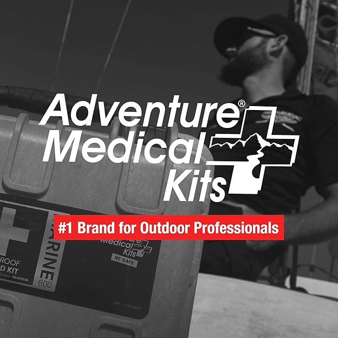 Adventure Medical Kits Marine Series Medical Kit - 1500 - Boat First Aid Kit For Small Crews 24 Hours From Care - Includes Emergency Medical Supplies Like Bandages, Medicine, Guide Book & More