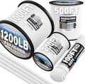 1200 Paracord Rope - 4.4mm 14 Strand Nylon Parachute Spool para Cord Lanyard for Outdoor Camping Survival Utility Tent Crafting DIY Projects Fishing Clothsline Bracelet - White 100FT