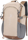 Small Hiking Backpack with Chest Strap for Men Women, 20L Lightweight Waterproof Travel Backpack with Padded Straps, Durable Cute Casual Hiking Daypack for Traveling Camping, Khaki