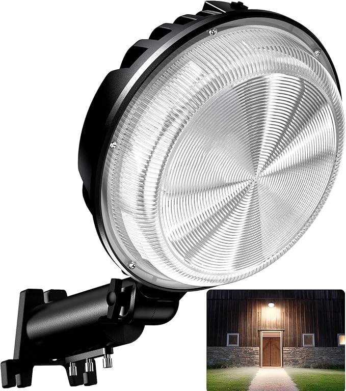 LED Barn Light, 150W 20000LM Dusk to Dawn Outdoor Security Light, 150° Adjustable Angle with Photocell Sensor, 6500K Daylight, IP66 Waterproof, for Parking Lot, Yard, Garage, Farmhouse