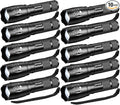 1 Mode Flashlights 10 Pack, Bright Zoomable LED Tactical Flashlight High Lumens, Water Resistant Portable Pocket Flash Light for Emergency, Camping Essentials, Gift - SL2000