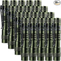 Beieverluck 20 Pack Pen Light Flashlight Mini Small Flashlight with Clip Waterproof LED Pocket Pen Flashlights for Camping, Inspection, Work, and Emergency(Small,Green)