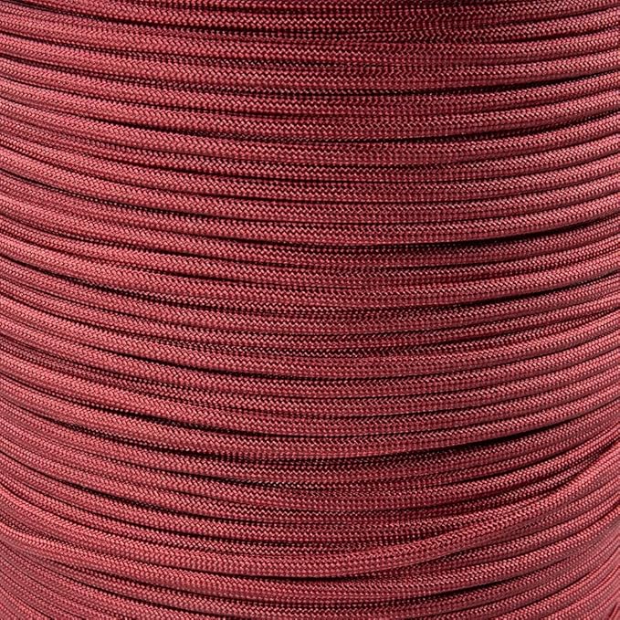 Paracord Planet Solid Color 550lb Paracord – 7 Strand Type III Nylon Cord for Indoor and Outdoor Tasks – Crimson (1,000 ft)