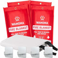 Fire Suppression Blanket with Hooks - Waterproof, Oil-Resistant, Fiberglass Fire Blanket for Home, Kitchen, Grill, BBQ, Fireplace with Rapid Deployment | Reusable Fire Resistant Safety Sheet