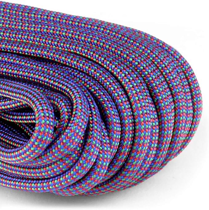 Atwood Rope MFG Color Changing 550 Paracord 100 Feet 7-Strand Core Nylon Parachute Cord Outside Survival Gear Made in USA | Lanyards, Bracelets, Handle Wraps, Keychain