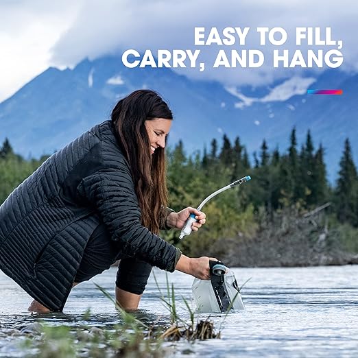 HydraPak Seeker+ - Collapsible Water Filtration & Storage (6L) - BPA & PVC Free, Hydration Reservoir Bag, Leak Proof, Lightweight