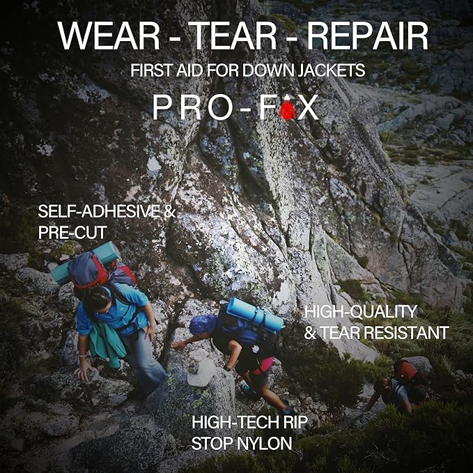 Self-Adhesive Waterproof Repair Patch Kit - 30-Second Fix for Down Jackets, Tents, Sleeping Bags, Backpacks, Outdoor and Camping Gear - Pre-Cut Nylon, Multiple Colors (Dark Brown)