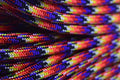 USA Made 550 Paracord - DIY Projects, Camping, Hiking, Tree Nets, 300 Colors - Type III Cord - Trainwreck 50 Feet