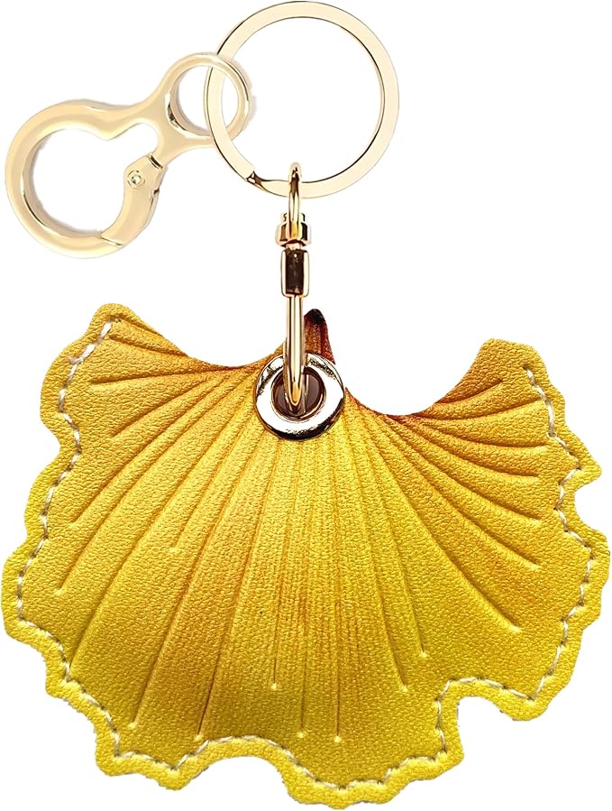 Leather Keychain Holder Case Compatible with AirTag,Cute air tag Cover with Keychain Ring,GPS Tracker Case for Keys