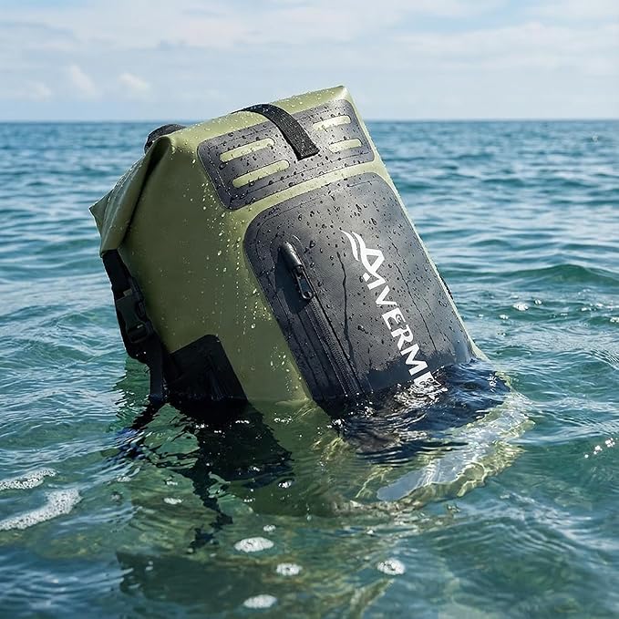Waterproof Dry Bag with Waterproof Phone Case Green