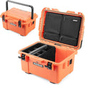 NANUK Trail 35 – 38.8 L (10.2-Gallon) Waterproof Gear Case – Modular Cargo Case for Camping, Fishing, Hunting & Outdoor Storage – Dustproof and Impact Resistant (22.0” x 15.9” x 11.6”) – Orange