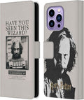 Head Case Designs Officially Licensed Harry Potter Sirius Black Poster Prisoner of Azkaban II Leather Wallet Case Compatible with Apple iPhone 14 Pro Max